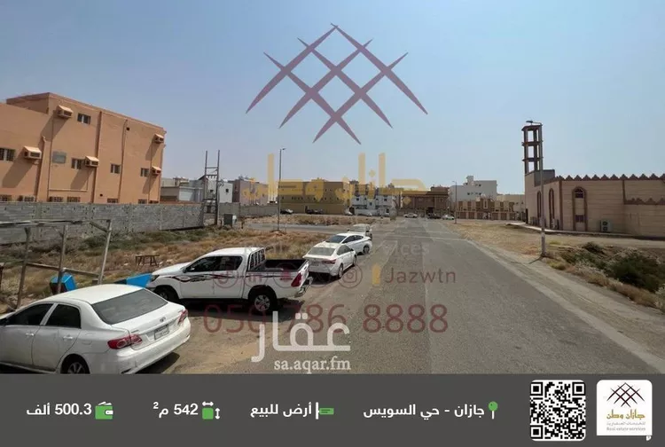 أرض للبيع في شارع المكودي, حي السويس 1, مدينة جازان, منطقة جازان