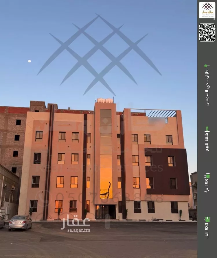شقة للبيع في شارع ميمون بن جعفر, حي السويس 1, مدينة جازان, منطقة جازان