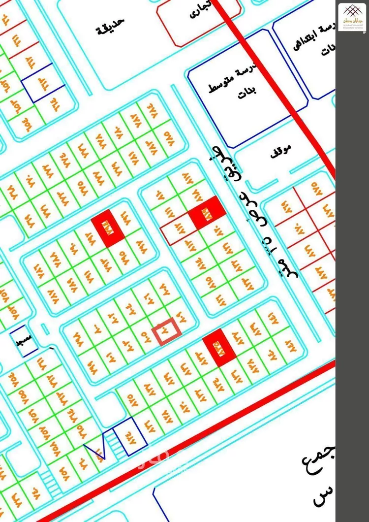 أرض للبيع في شارع علي ابن خريف, حي مجدره (رح الجدور), مدينة أبو عريش - أبو عريش, منطقة جازان