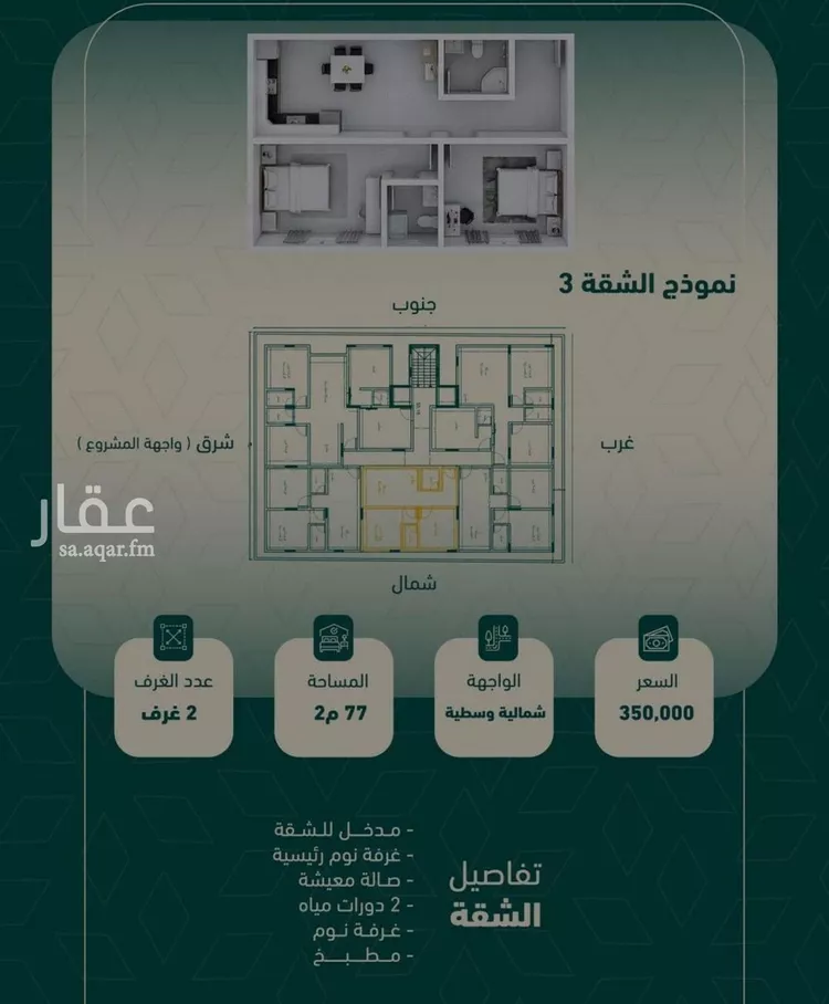 شقة للبيع في شارع البر كاتي, حي السلامة, مدينة جدة, منطقة مكة المكرمة صورة 2