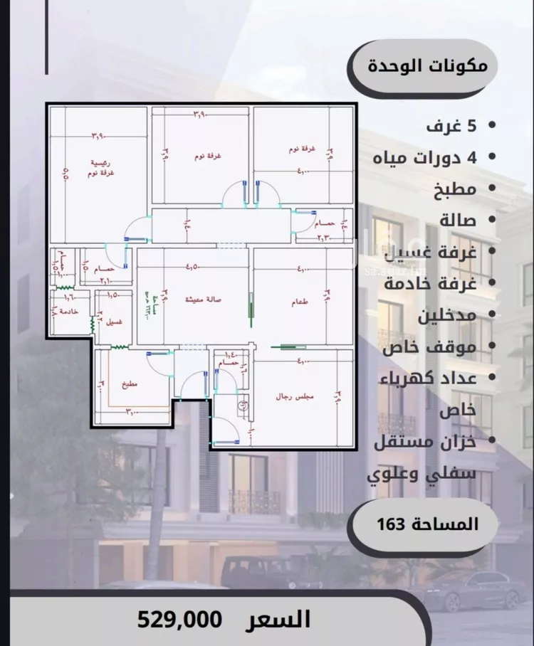 شقة للبيع في شارع الامير عبدالمجيد, حي الصواري, مدينة جدة, منطقة مكة المكرمة صورة 2