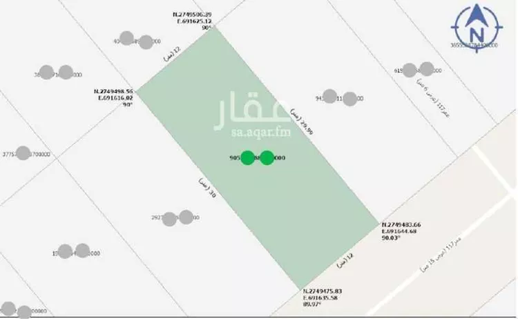 أرض للبيع في شارع شارع 15, حي الجنادرية, مدينة الرياض, منطقة الرياض صورة 2