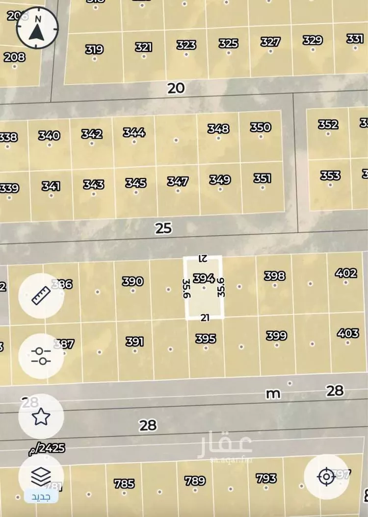 أرض للبيع في حي الشعلة, مدينة الرياض, منطقة الرياض صورة 2