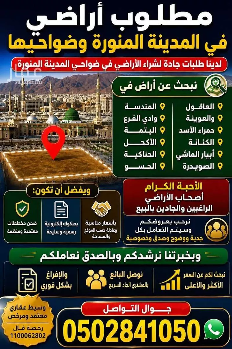 أرض للبيع في حي الصويدرة, مدينة المدينة المنورة, منطقة المدينة المنورة صورة 5