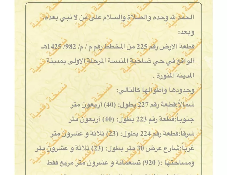 أرض للبيع في شارع المندسة 15, حي المندسة, مدينة المدينة المنورة, منطقة المدينة المنورة صورة 3