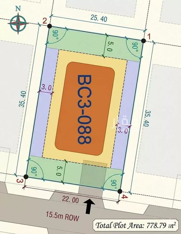 Land for Sale in King Abdullah Economic City ِAl Murooj صورة 3