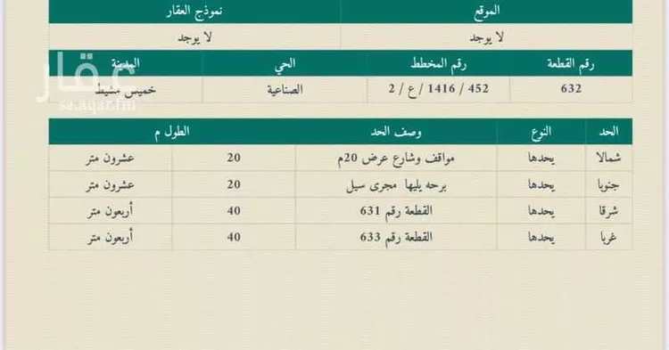 أرض للبيع في شارع عبدالله ابن دخيل ، حي الربوة ، خميس مشيط ، خميس مشيط صورة 2