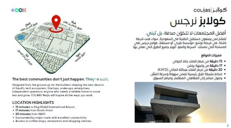 مكتب تجاري للإيجار في شارع عثمان بن عفان الفرعي, حي النرجس, مدينة الرياض, منطقة الرياض صورة 3