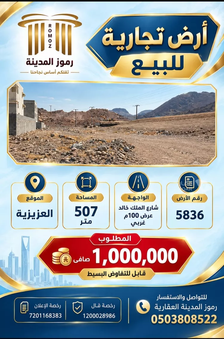 Land for Sale in Medina Alaaziziyah