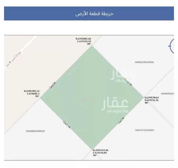 أرض للبيع في حي عريض, مدينة الرياض, منطقة الرياض صورة 3