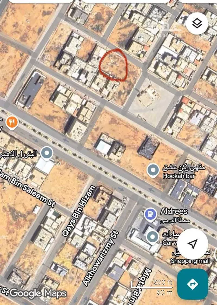 أرض للبيع في شارع علاج ابن عمرو ، حي المطار ، المجمعة ، المجمعة