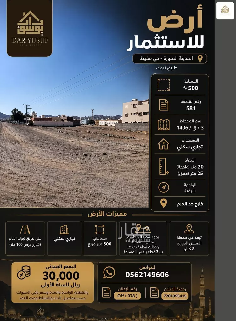 Land for Rent in Medina Al Balqaa