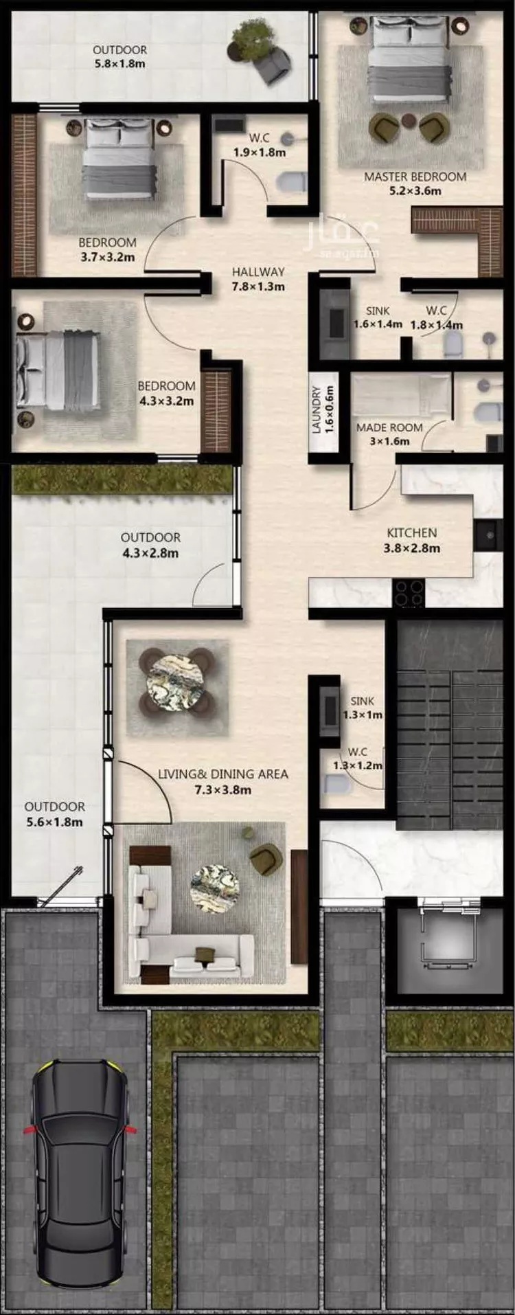 Floor for Rent in Riyadh As Sulimaniyah