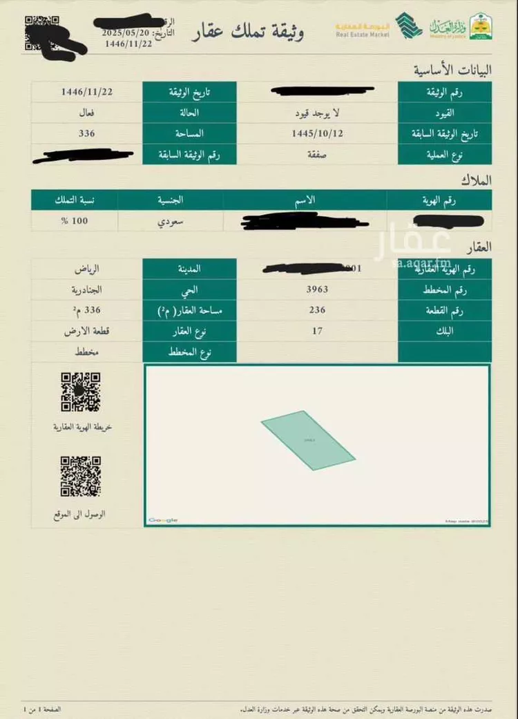 أرض للبيع في شارع فايز بن محمد العوفي ، حي الشرق ، الرياض ، منطقة الرياض صورة 2