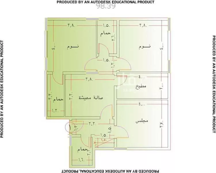 شقة للبيع في شارع الشيخ محمد عمر بري, حي مريخ, مدينة جدة, منطقة مكة المكرمة صورة 2