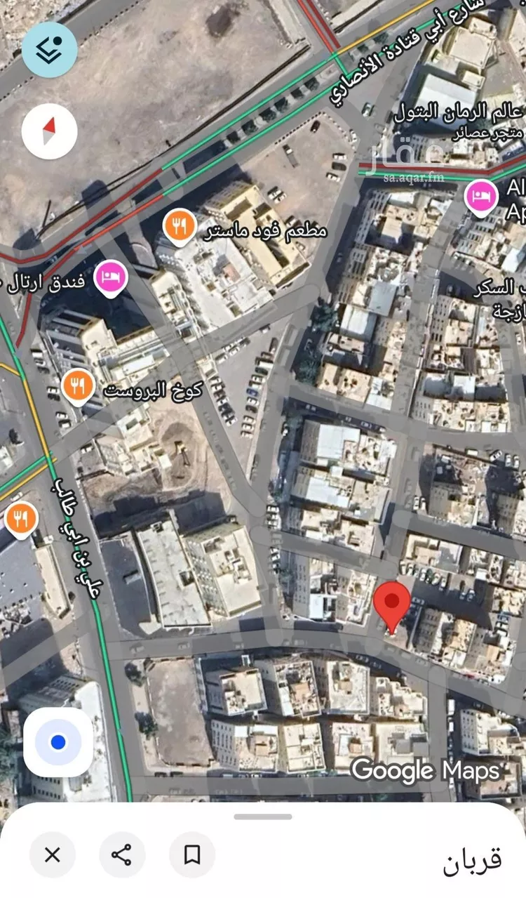 أرض للبيع في شارع عباد ابن سهل ابن مخرمة, حي قربان, مدينة المدينه المنوره, منطقة المدينة المنورة صورة 2