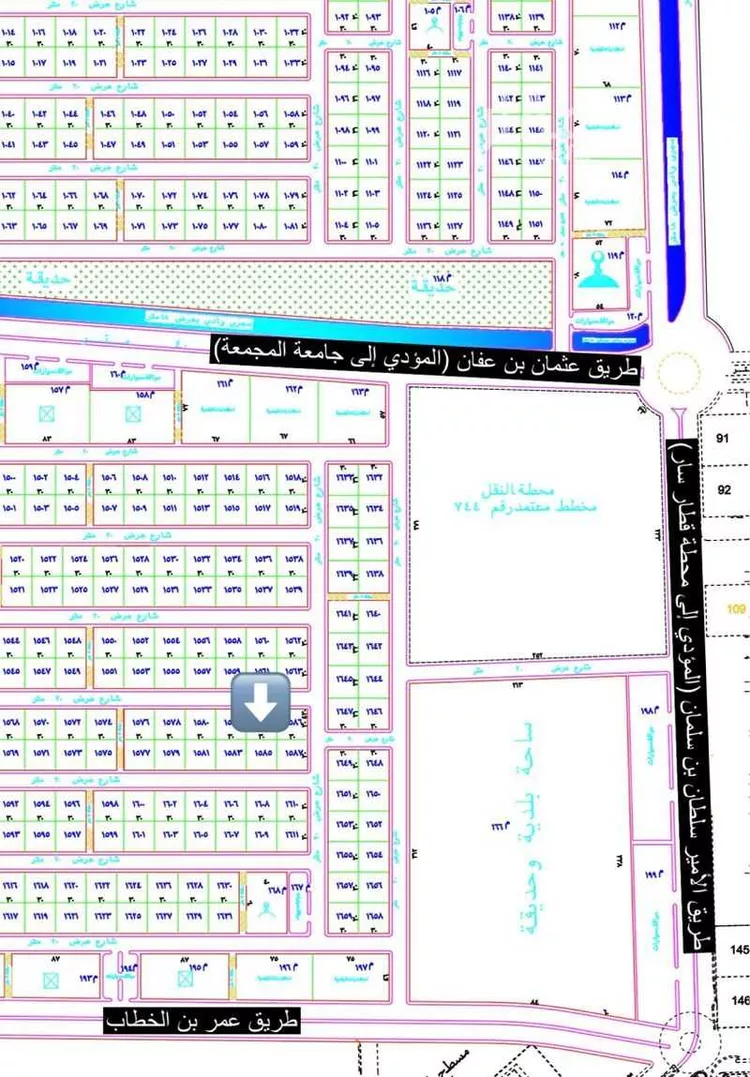أرض للبيع في حي الياسمين, مدينة المجمعة, منطقة الرياض