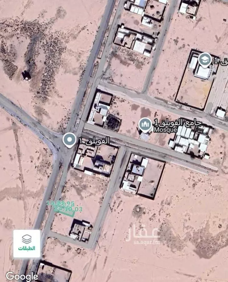 أرض للبيع في حي الفويلق رقم(1), مدينة الفويلق رقم 1, منطقة حائل صورة 3