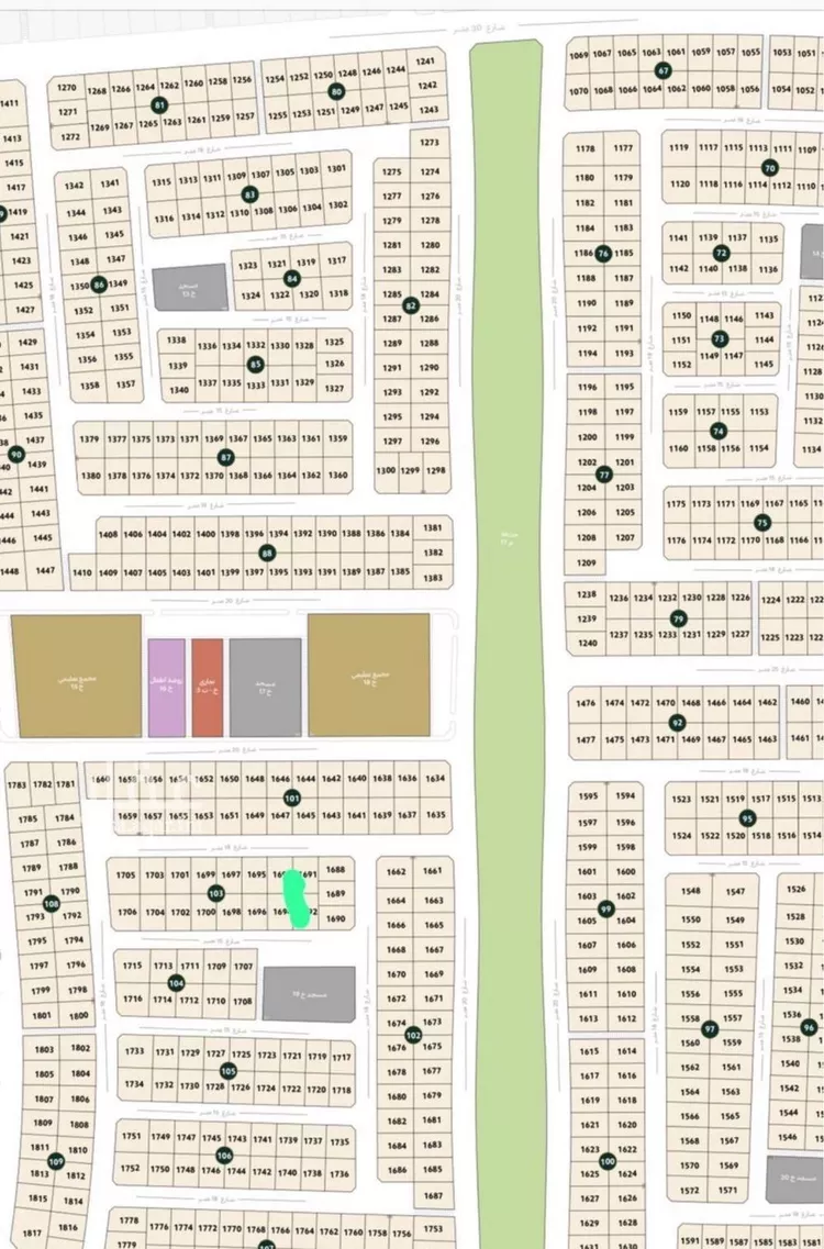 أرض للبيع في شارع ابن معتوق ، حي المطار ، الدمام ، الدمام صورة 2