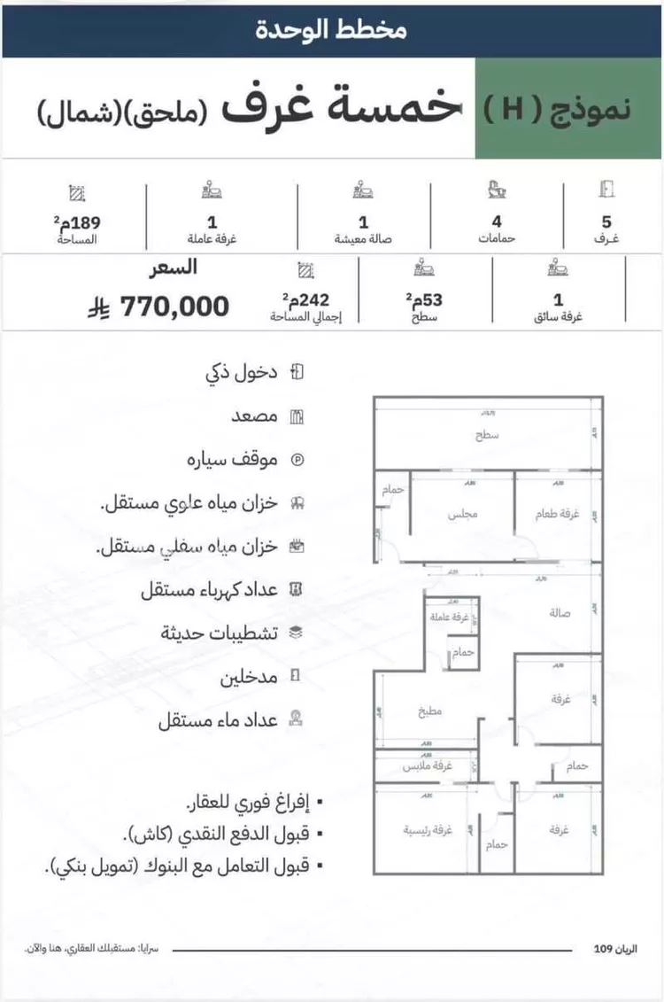 شقة للبيع في شارع هشام بن هبيرة, حي الريان, مدينة جدة, منطقة مكة المكرمة 6
