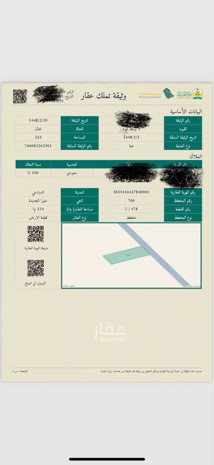 Land for Sale in Al Duwadimi Al Kahlediah