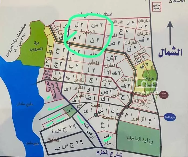 أرض للبيع في حي الجزيرة, مدينة جدة, منطقة مكة المكرمة صورة 4