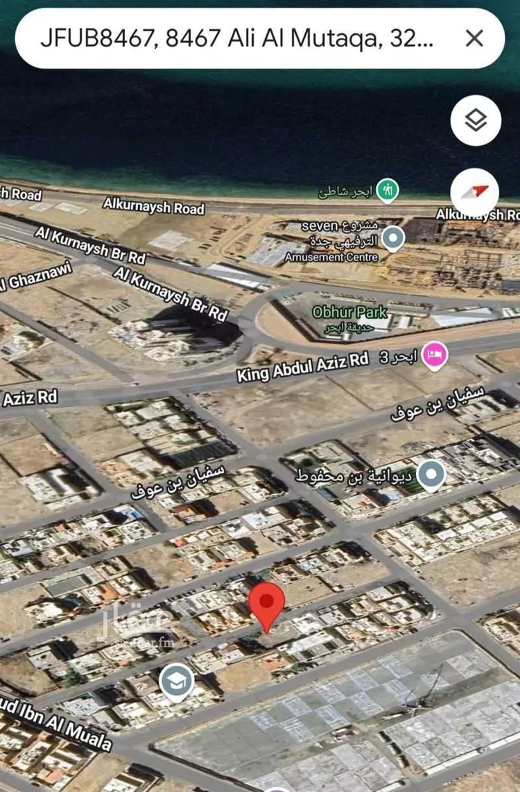 أرض للبيع في شارع علي المتقي, حي أبحر الجنوبية, مدينة جدة, منطقة مكة المكرمة