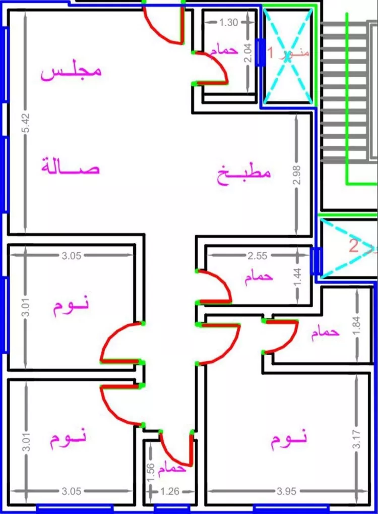 شقة للإيجار في شارع ابحر, حي الملقا, مدينة الرياض, منطقة الرياض صورة 5