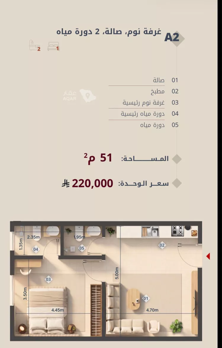 شقة للبيع في شارع الحوايه, حي النزهة, مدينة جدة, منطقة مكة المكرمة 2