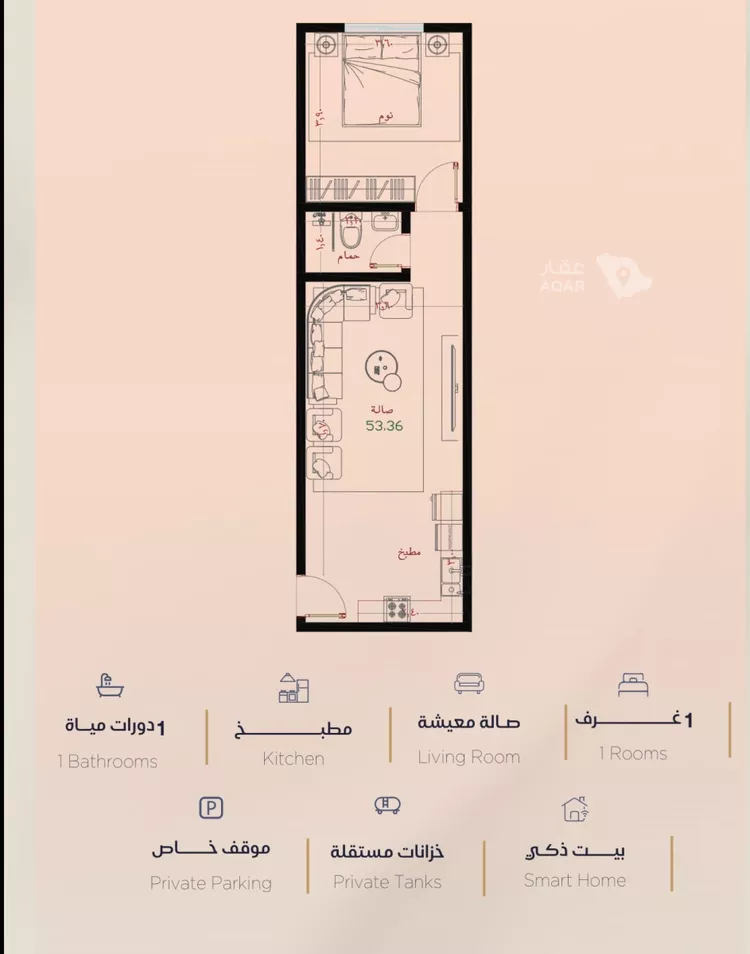 شقة للبيع في شارع برهان الدين الداراني, حي الياقوت, مدينة جدة, منطقة مكة المكرمة 5