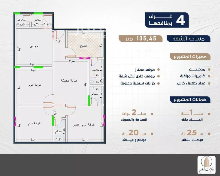 شقة للبيع في شارع اركوان الرومي, حي النعيم, مدينة جدة, منطقة مكة المكرمة صورة 3