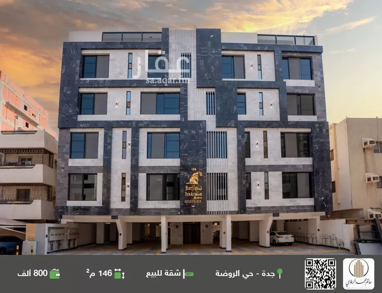 شقة للبيع في شارع فيصل مبارك, حي الروضة, مدينة جدة, منطقة مكة المكرمة