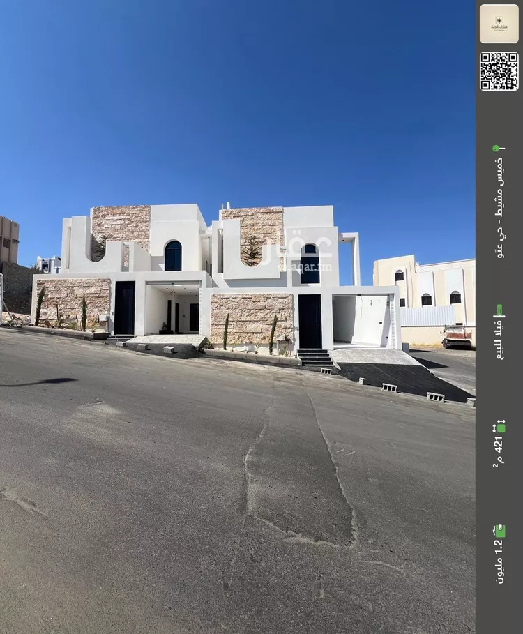 فيلا للبيع في شارع غانم المخزومي, حي عتود الشمالي, مدينة خميس مشيط, منطقة عسير