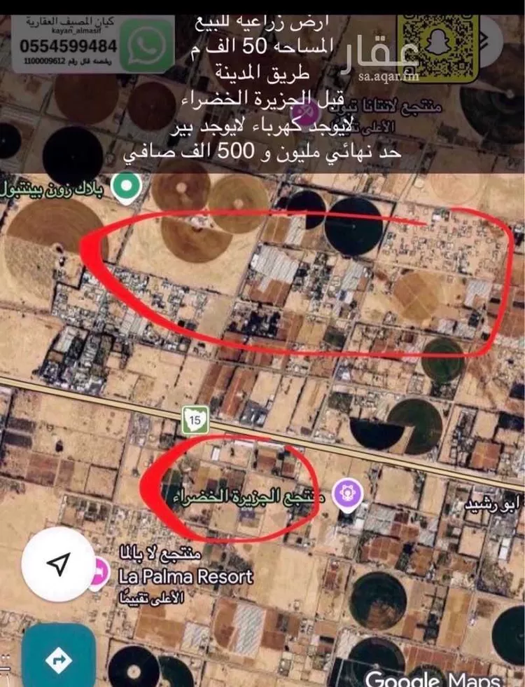 مزرعة للبيع في شارع 00000, حي مزارع شمال طريق المدينه(الرابعة), مدينة مزارع شمال طريق المدينه(الرابعة), منطقة تبوك