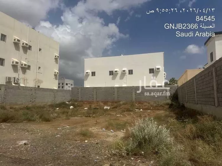 أرض للبيع في شارع البحر الاسود, حي العسيله, مدينة العسيله, منطقة جازان