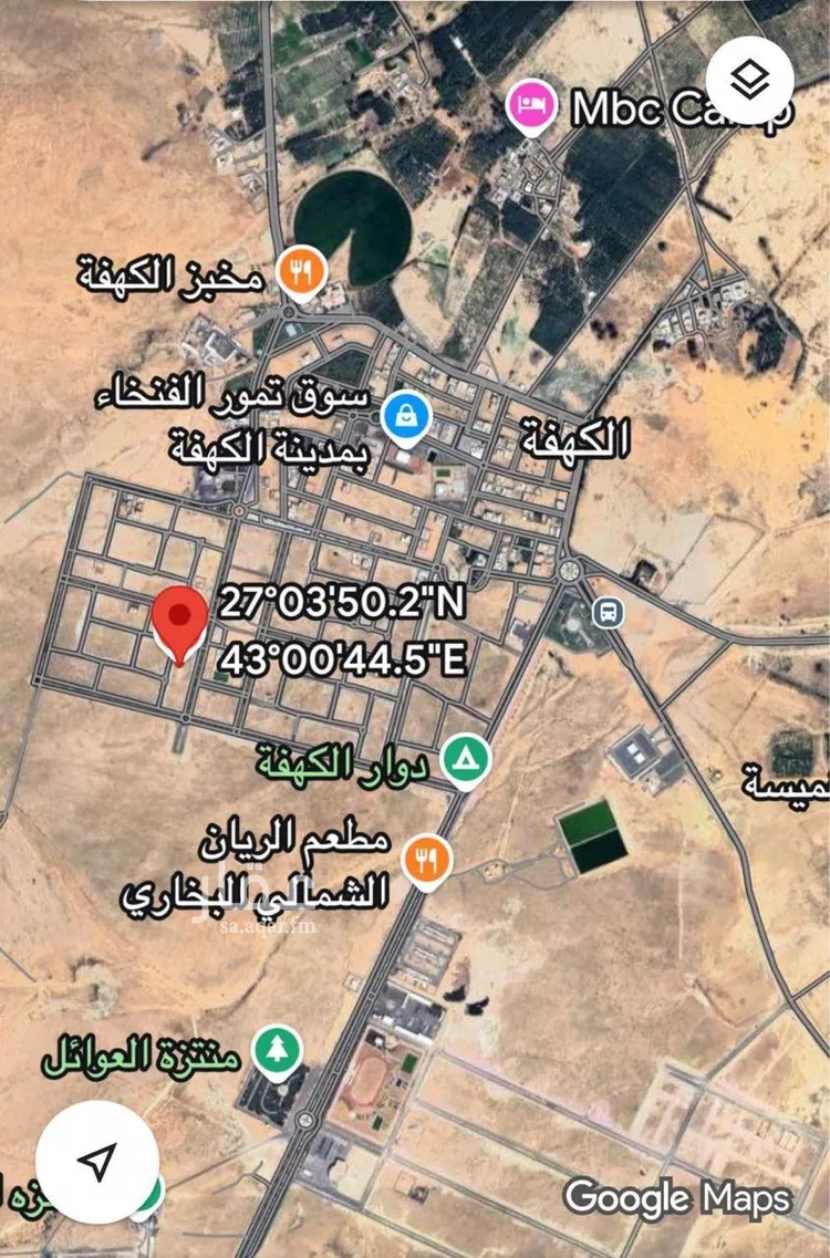 أرض للبيع في شارع الامير احمد بن عبدالعزيز, حي الكهفة, مدينة الكهفه, منطقة حائل