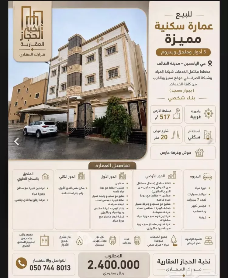 Building for Sale in Taif Masarrah