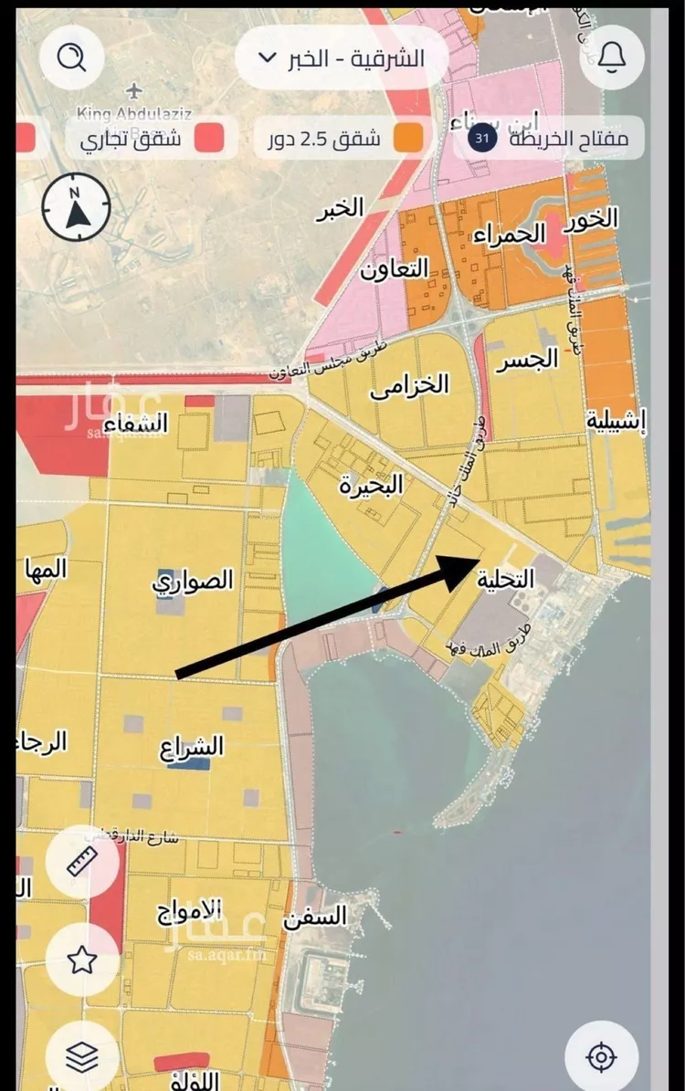 أرض للبيع في حي التحلية, مدينة الخبر, المنطقة الشرقية صورة 2