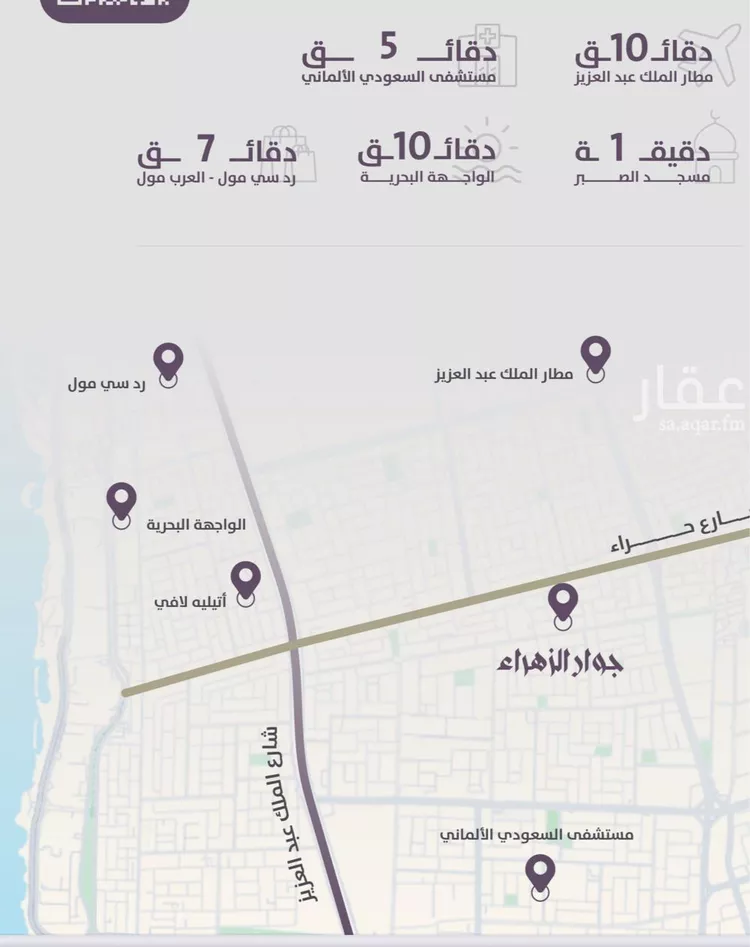 شقة للبيع في شارع عوف الجثممي, حي الزهراء, مدينة جدة, منطقة مكة المكرمة صورة 3