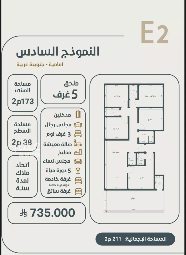شقة للبيع في شارع ابو مصعب الاسدي, حي النعيم, مدينة جدة, منطقة مكة المكرمة