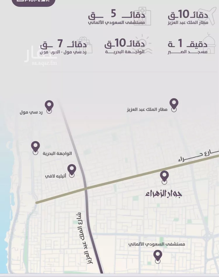 شقة للبيع في شارع عويم بن ابيض, حي الزهراء, مدينة جدة, منطقة مكة المكرمة صورة 3