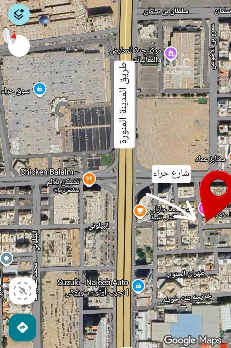 أرض للبيع في شارع عبيدالله بن عدي, حي البوادي, مدينة جدة, منطقة مكة المكرمة صورة 2