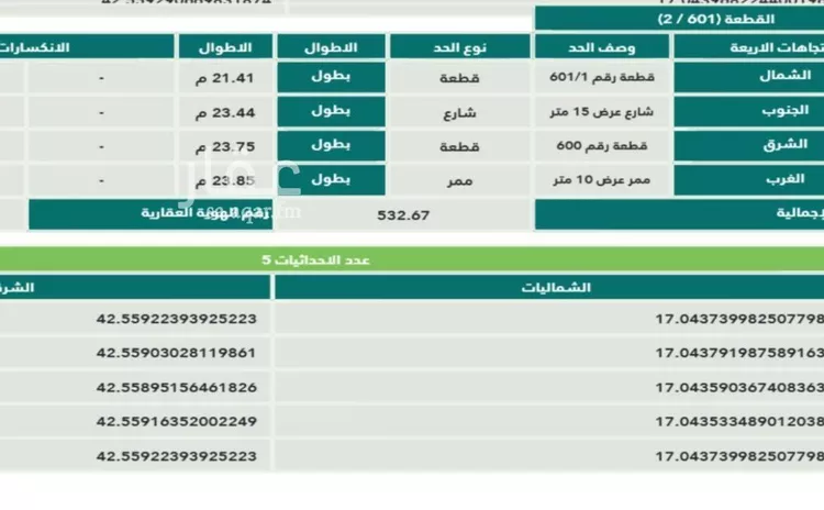 أرض للبيع في حي الأندلس 3, مدينة جازان, منطقة جازان صورة 2