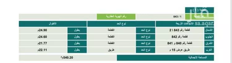 أرض للبيع في حي الأندلس 3, مدينة جازان, منطقة جازان صورة 2