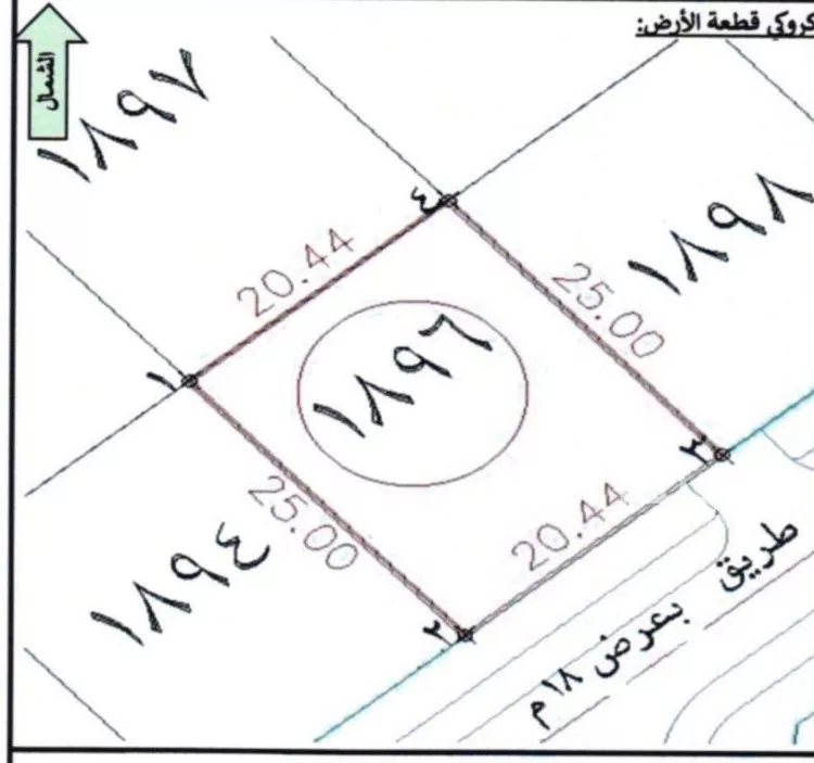 أرض للبيع في حي الخضراء 1, مدينة بيش, منطقة جازان صورة 2