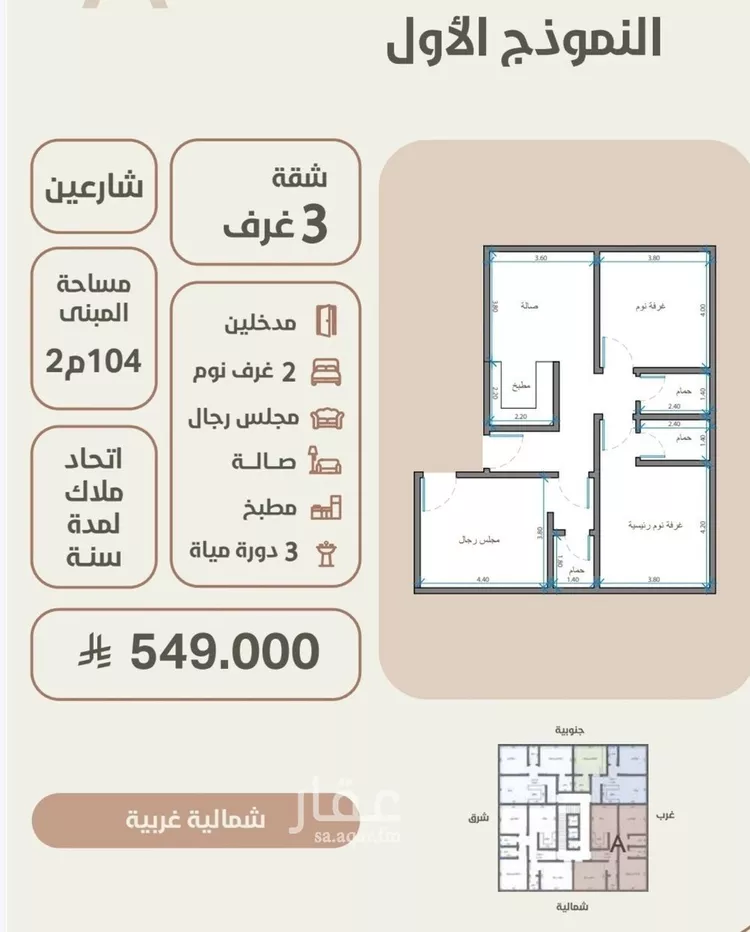 شقة للبيع في شارع احمد محمد السباعي, حي الروضة, مدينة جدة, منطقة مكة المكرمة