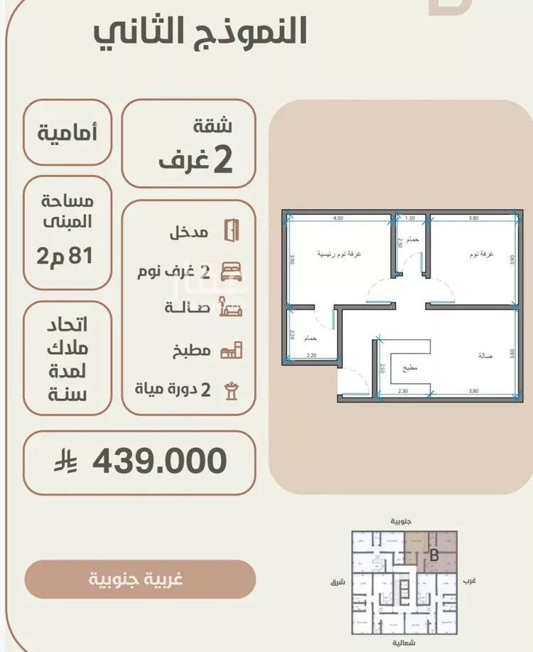 شقة للبيع في شارع احمد محمد السباعي, حي الروضة, مدينة جدة, منطقة مكة المكرمة صورة 2