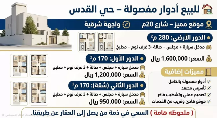 Floor for Sale in Riyadh Al Quds