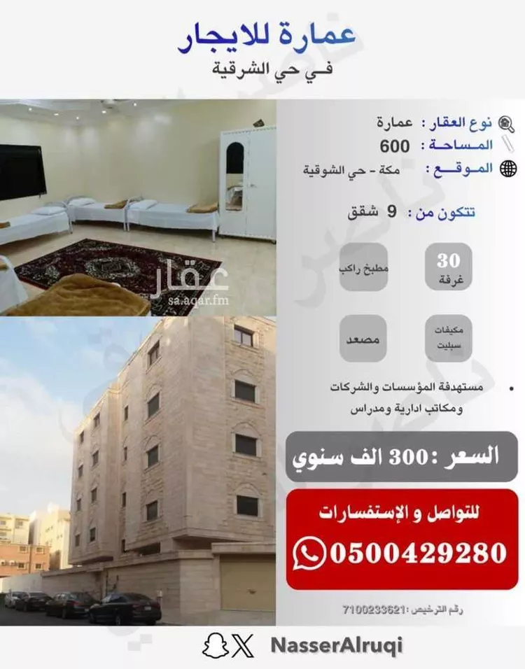 Building for Rent in Mecca Ash Shawqiyyah