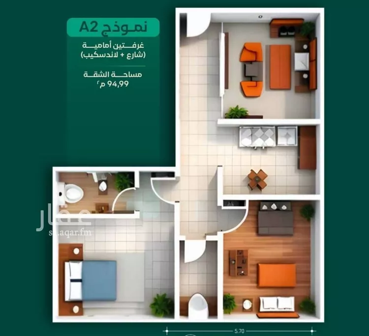 شقة للبيع في شارع ابن الرومي, حي الحمراء, مدينة جدة, منطقة مكة المكرمة صورة 2